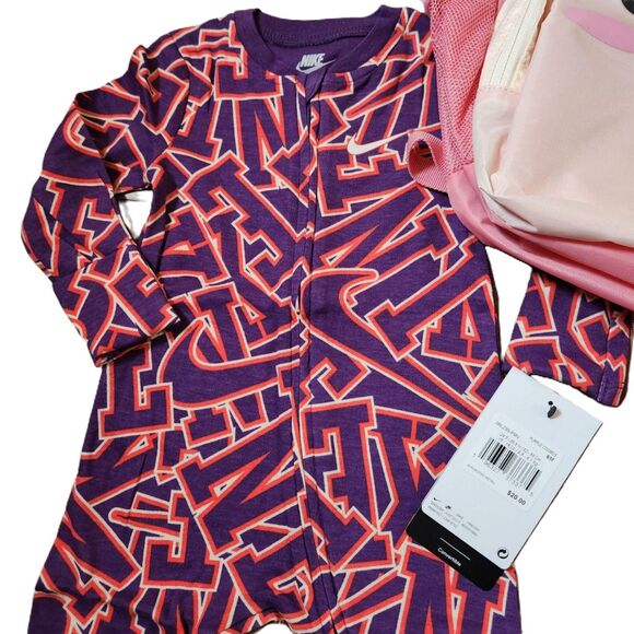 Baby Girl 2-Piece Lot | Nike 6M Zip Outfit + Llama Backpack - Picture 3 of 7